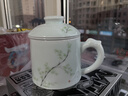 昌南景德镇陶瓷茶杯办公茶水分离盖杯商务会议杯开会定制LOGO刻字 实拍图