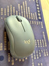 罗技（Logitech）M221 轻音鼠标 无线鼠标 办公鼠标 对称鼠标 带无线微型接收器 雾霭蓝 实拍图