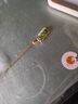 千载一玉和田玉耳钉 女士银镶嵌白玉/碧玉耳环轻奢玉耳饰 【碧润盈耳】款一QZX933z 实拍图