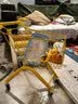 婴儿童购物车仿真超市手推车万向轮玩具车加高过家家金属小推车 黄色折叠款PU静音轮车高57cm 实拍图