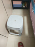 OEING塑料凳子【承重400斤】家用加厚简约高凳餐桌板凳方凳商用凳子 灰色46厘米高 加厚款一张 实拍图