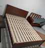 兴瑀汇实木床1.5米1.8m新中式双人床胡桃色木床主卧家用现代简约单人 胡桃色床+床头柜1 1.5米*2米框架结构 实拍图