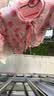 舒贝怡婴儿衣服新生儿连体衣夹棉保暖宝宝婴幼儿可爱哈衣周岁爬服粉90 实拍图