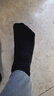 猫人男士袜子男夏季纯棉100%中筒袜男袜防臭吸汗商务棉袜黑色5双 实拍图