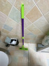 妙洁胶棉拖把27cm杆长120共2头滚轮式懒人家用一拖净免手洗海绵吸水 实拍图