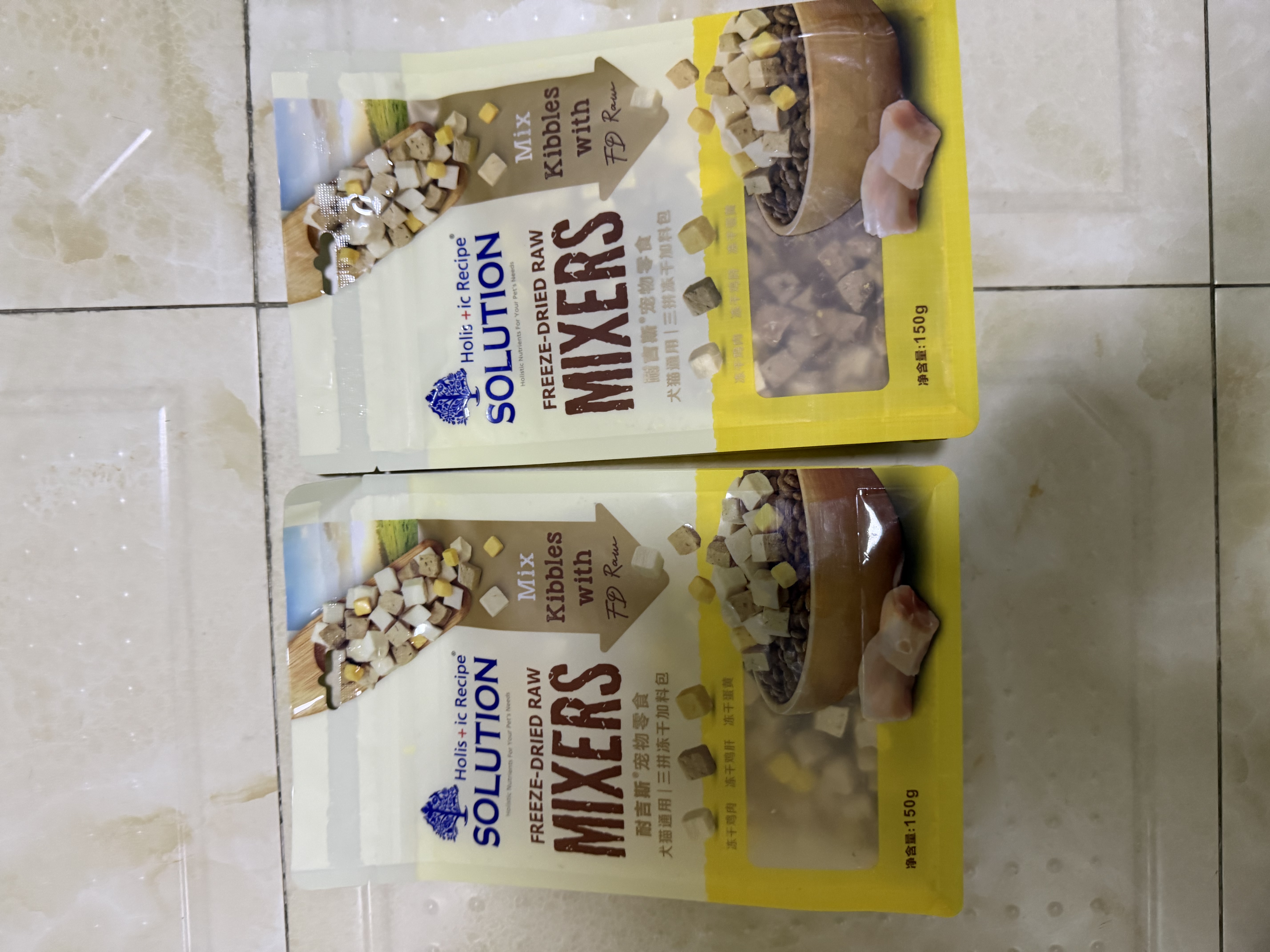 耐吉斯猫零食狗零食三拼冻干加料包150g鸡肉鸡肝鸡蛋黄 实拍图