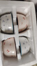 【天天低价】新款釉下彩陶瓷碗餐具套装少女心ins风陶瓷碗勺 粉蓝4碗 实拍图