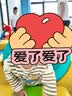 迪迪熊日记（DIDIXIONGRIJI）儿童套装春秋款宝宝秋衣秋裤纯棉一岁小孩衣服长袖男女童分体套六 长袖套装(咖色)条纹熊 90 cm(24M) 实拍图