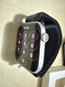 适用苹果手表表带耐克applewatch10 11 9 8尼龙nike回环Ultra表带 【NK黑配蓝色】表带 【46mm】适用Apple Watch10代/11 实拍图