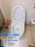 九牧（JOMOO）马桶 家用虹吸式马桶大冲力节水坐便器 防臭瞬冲 易洁抗菌马桶 易洁无棱-双旋暴风冲11396-305坑 实拍图