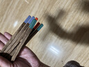 双枪鸡翅木筷子 中式分色筷 一人一筷家用无漆实木筷子5双装 实拍图