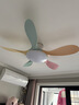 TCL全光谱护眼风扇灯客厅吊扇灯餐厅灯风扇一体电风扇吊灯 吸顶彩色-46寸五叶-变频-遥控 实拍图
