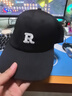 【热巴同款】加大棒球帽帽子男女大头围显脸小春夏字母百搭棒球帽 刺绣款-黑色 实拍图