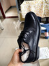 红蜻蜓夏季商务正装系带皮鞋男士镂空皮凉鞋打孔透气 WTA73761L黑色43 实拍图