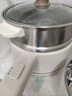 美的（Midea）电煮锅 小电锅 不锈钢0涂层电热锅 宿舍小锅多功能锅 1.6L学生寝室一体泡面小火锅XZC2017G 配蒸笼 实拍图