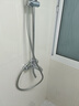 法恩莎（FAENZA）三功能旋钮淋浴套装顶喷手持可升降易洁硅胶花洒【银】F2M8842CP 实拍图