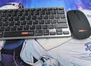 联想（Lenovo）无线蓝牙键盘鼠标套装可充电轻薄便携商务办公电脑iPad平板mac通用剪刀脚无线键盘无线键鼠套装 P211-银白色-键鼠套装【键鼠共用1个接收器】 无线蓝牙双模 实拍图