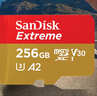 闪迪（SanDisk）256GB TF(MicroSD)内存卡 4K极速金卡A2 V30 U3行车记录仪 运动相机无人机 监控存储卡 读190MB/s 实拍图