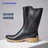 迪卡侬短筒雨鞋雨靴水鞋女成人防滑中筒水靴胶鞋黑39~40码-4767157 实拍图