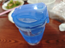GLASSLOCK耐热加厚玻璃杯钢化玻璃水杯进口杯子茶杯牛奶杯 蓝色(带提绳)500ml 实拍图