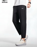 鸿星尔克运动裤男春夏季新款户外休闲梭织束口长裤九分裤男士裤子卫裤男裤 【梭织速干束脚款】正黑-2016 3XL 实拍图