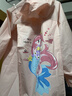牧萌儿童雨衣带书包位男童女童加长全身学生雨披 粉美人鱼拉链款 4XL 实拍图