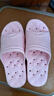 BAIHOU白猴侧漏水防滑按摩镂空男女情侣学生浴室洞洞凉拖鞋 粉红37-38 实拍图