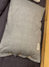无印良品纯棉枕套A类100%新疆棉枕头套全棉枕芯套 48x74cm一对装 时尚灰 实拍图