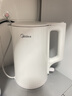 美的（Midea）电热水壶家用烧水壶泡茶0涂层食品级304不锈钢自动断电双层防烫全钢无缝1.5L大容量 MK-HJ1566 实拍图