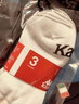 卡帕（Kappa）背靠背3双装高腰袜男2026新款休闲袜长筒袜K0EZ8WS04G 浅花灰 L 实拍图