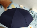 天堂 全自动雨伞三折 10骨加固一键开收易甩干简约晴雨伞 藏青 实拍图