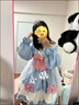 唐努乌（Tang Nu wu）洛丽塔裙子猫爪op学生Lolita 优雅连衣裙小公主裙子正礼物 蓝天白云 S 【65-90斤】 实拍图
