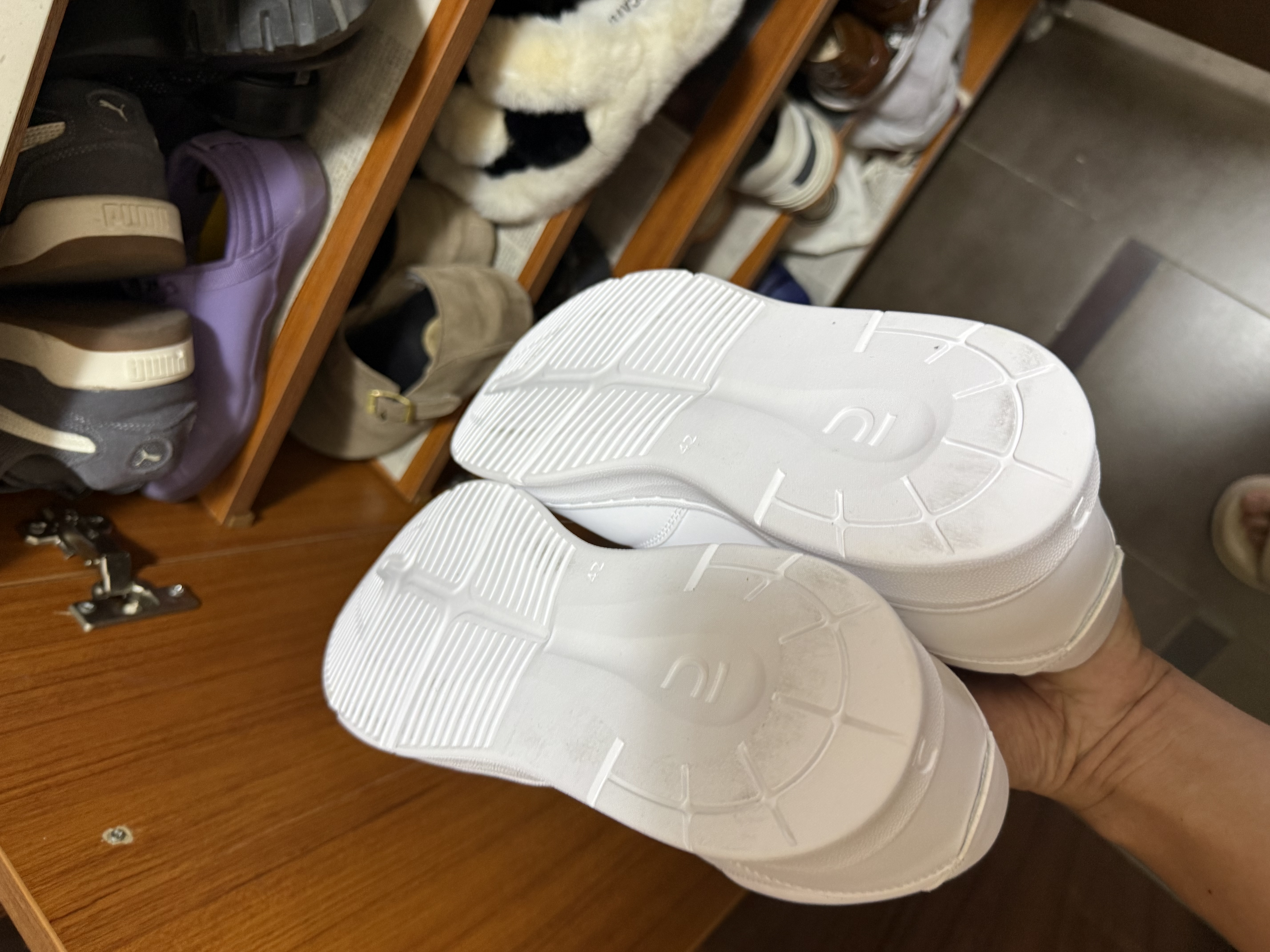 迪卡侬（DECATHLON）运动鞋男春夏透气经典低帮小白鞋男鞋板鞋休闲薄底鞋MSWC 雪白 42 实拍图