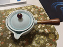 君庄逍遥泡茶壶360度旋转旅行茶具套装家用车载功夫茶杯便携式自动器 青瓷逍遥泡 实拍图