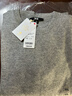 优衣库羊绒圆领针织衫/长袖女装毛衣毛衫479160 03 灰色 2XL 实拍图