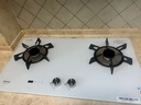林内（Rinnai）家用燃气灶天然气灶具嵌入式 大火力双眼猛火灶 不锈钢面板 钢化玻璃面板 一级能效 以旧换新 2E06LT白【4.5KW+定时+超能莲花火】 实拍图