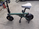 BAICYCLE小白电动自行车折叠便携超长续航锂电池通勤代步电瓶车成人助力小型迷你电动单车男女 S1绿色/管藏式锂电池 实拍图