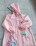 牧萌儿童雨衣带书包位男童女童女孩加长全身学生雨披 粉美人鱼 4XL 实拍图