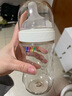 bebebus钻光奶瓶3-6个月300ml新生儿宝宝ppsu偏心仿母乳防胀气防呛奶瓶 实拍图