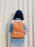 爱可乐（Echolac）双肩包女时尚背包旅行休闲电脑包百搭潮流送女友CKP2075珊瑚橘M号 实拍图