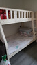 皓娜【现货闪发】床全实木儿童床上下层实木床上下床男孩女孩子母床 单梯款+床垫（无梯柜） 上铺宽1米下铺宽1.2米 实拍图