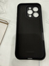 品胜 适用苹果16Pro手机壳 iPhone16Pro柔性液态壳全包防摔防磨防震亲肤男女款超薄保护套软壳 黑色 实拍图