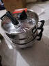 惠当家（Hui Dang Jia）电蒸锅电锅多功能电热锅电炒锅家用无涂层电蒸锅一体电煮锅加厚304不锈钢电火锅G08-34双 实拍图