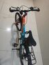 凤凰山地自行车男女变速山地车碟刹青少年儿童自行车学生单车 星际 橙蓝【变速】后座+LED灯+辐条轮 22寸【适合130-170cm】 实拍图