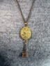 宝蒂兹（Potticy）凤香囊黄金流苏吊坠女 999足金镂空花丝凤凰于飞圆牌项链送女友 【凤囊流苏吊坠】 实拍图