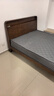 京东京造悦枫实木床 天然橡胶木 双人床胡桃色1.5×2米 邦尼尔床垫套装 实拍图
