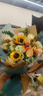 艾斯维娜鲜花速递向日葵混搭花束生日礼物全国同城配送 向日葵香槟韩式花束 实拍图