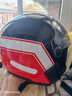 YOHE摩托车电动车头盔男女通用电动车安全帽3C认证头盔DK8 赤焰黑红 大码（L） 实拍图