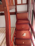 枫轩堂胡桃木 儿童上下床实木高低床双层床上下铺床两层木床子母床 【梯柜款】裸床+床垫+书架+双抽 上铺宽110下铺宽130 实拍图