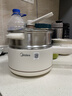 美的（Midea）电煮锅 小电锅 不锈钢0涂层电热锅 宿舍小锅多功能锅 1.6L学生寝室一体泡面小火锅XZC2017G 配蒸笼 实拍图